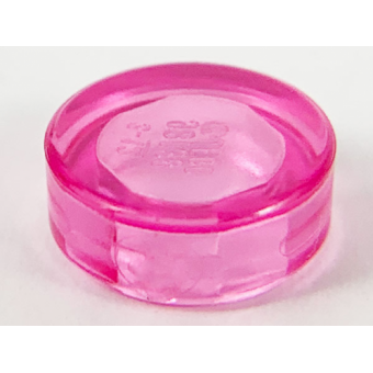 Tegel, Rond 1x1 Trans Dark Pink